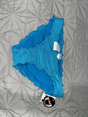 Blue Shimmery Bikini Bottom - Women Intimates & Sleepwear